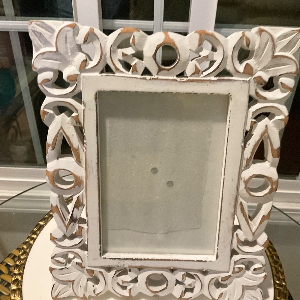 White Rustic Picture Frame - Picture 4 of 4